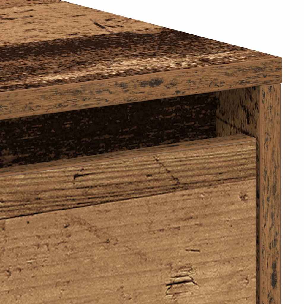 Nightstand with Drawer Old wood 45 x 34 x 44 cm Engineered wood